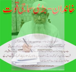 خاندان -بڑی سماجی قوت